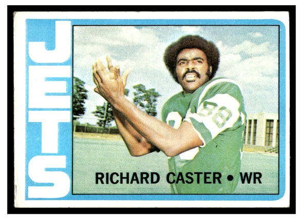 1972 Topps Richard Caster #68 Rookie Card Low Grade - Creases front of card