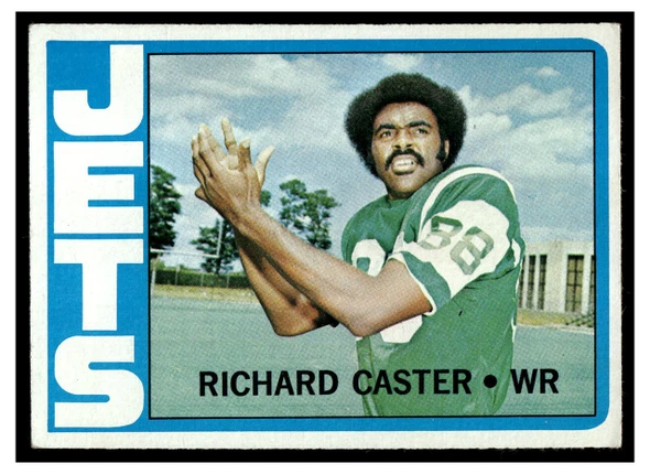 1972 Topps Richard Caster #68 Rookie Card Low Grade — Example B front of card