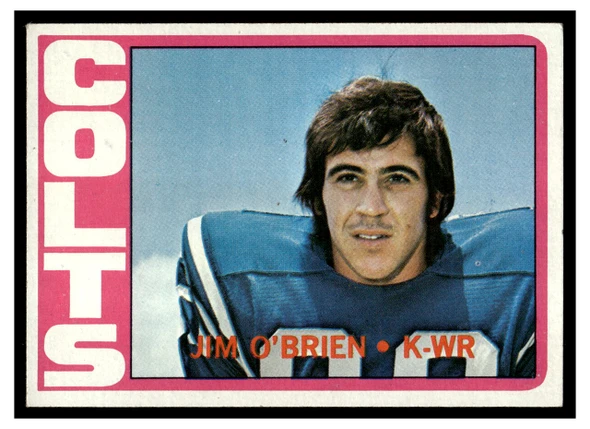 1972 Topps Jim O'Brien #56 Rookie Card Low Grade front of card
