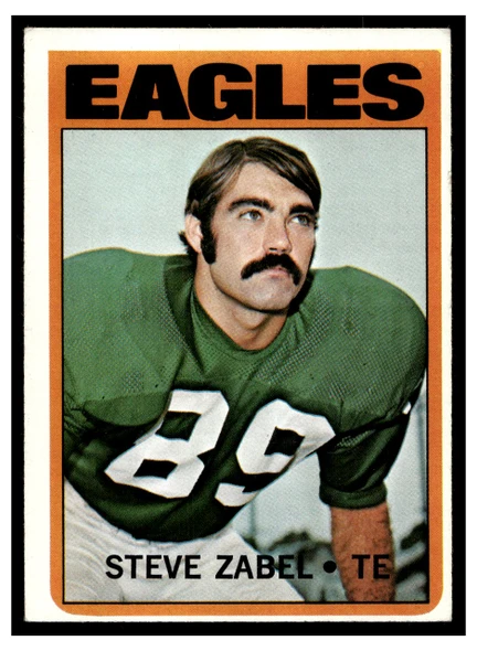 1972 Topps Steve Zabel #21 Rookie Card Low Grade — Example A front of card