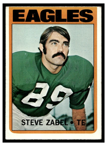 1972 Topps Steve Zabel #21 Rookie Card Low Grade — Example B front of card
