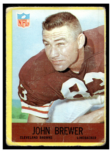 1967 Philadelphia John Brewer #38 Low Grade - Creases front of card