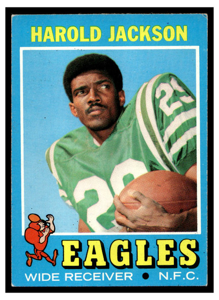 1971 Topps Harold Jackson #215 Low Grade - Creases front of card