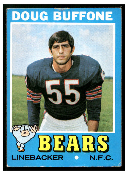 1971 Topps Doug Buffone #126 Low Grade — Example A front of card