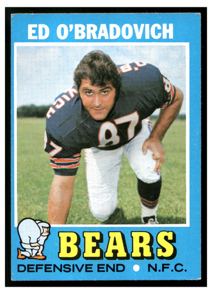 1971 Topps Ed O'Bradovich #78 Low Grade — Example B front of card