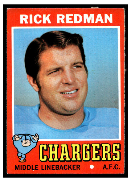 1971 Topps Rick Redman #42 Low Grade — Example D front of card