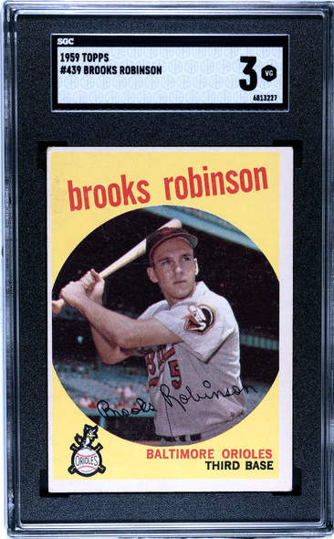 1959 Topps Brooks Robinson #439 SGC 3 front of card