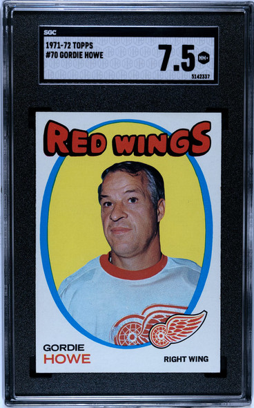 1971-72 Topps Gordie Howe #70 SGC 7.5 front of card