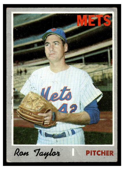 1970 Topps Ron Taylor #419 Low Grade front of card