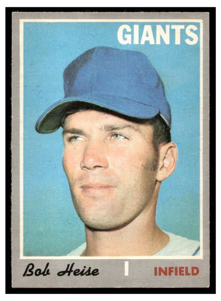 1970 O-Pee-Chee Bob Heise #478 Rookie Card Good front of card