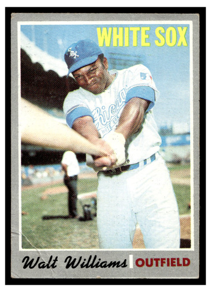 1970 Topps Walt Williams #395 Low Grade - Creases front of card