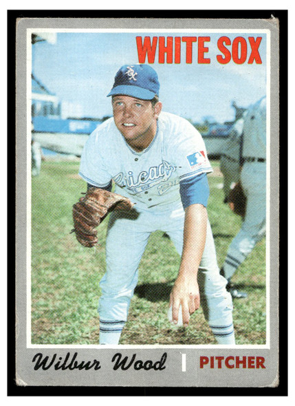 1970 Topps Wilbur Wood #342 Low Grade front of card