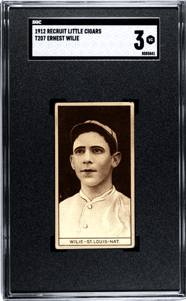 1912 T207 Ernest Wilie SGC 3 front of card