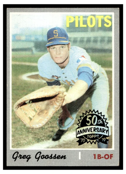 1970 Topps Greg Goossen #271 2019 Heritage 50th Anniversary Buyback Low Grade front of card