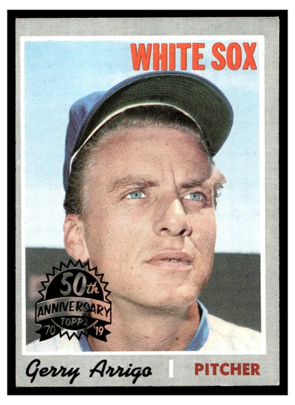 1970 Topps Gerry Arrigo #274 2019 Heritage 50th Anniversary Buyback Low Grade — Example A front of card