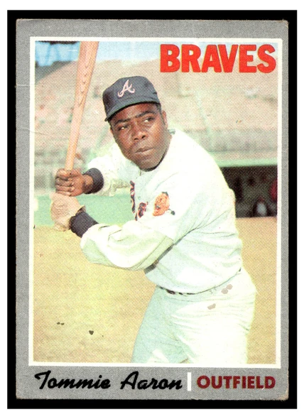 1970 Topps Tommie Aaron #278 Low Grade - Creases front of card