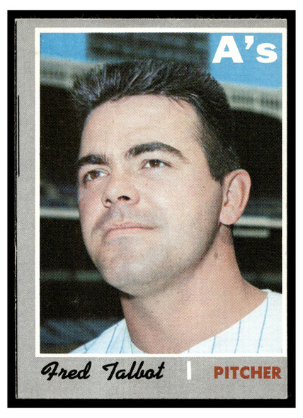 1970 Topps Fred Talbot #287 Low Grade front of card