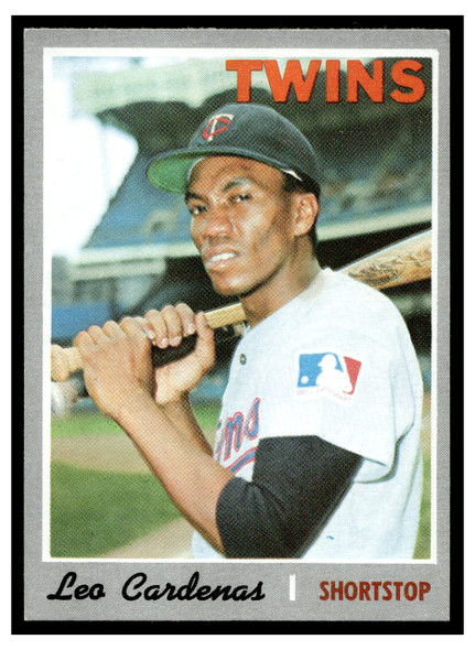 1970 Topps Leo Cardenas #245 Low Grade front of card