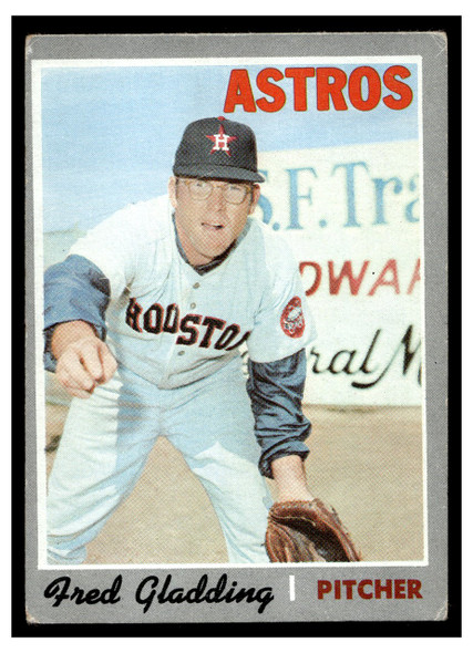1970 Topps Fred Gladding #208 Low Grade front of card