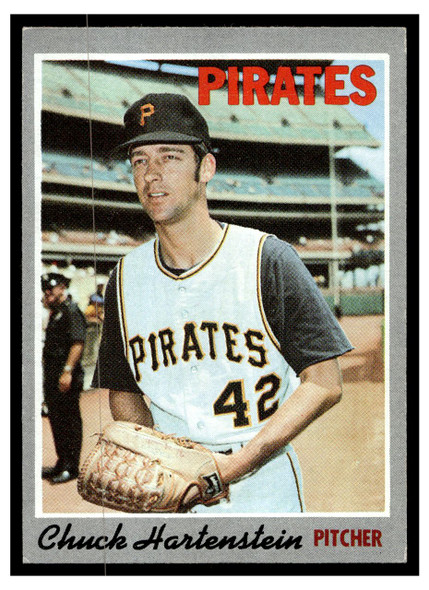 1970 Topps Chuck Hartenstein #216 Low Grade front of card