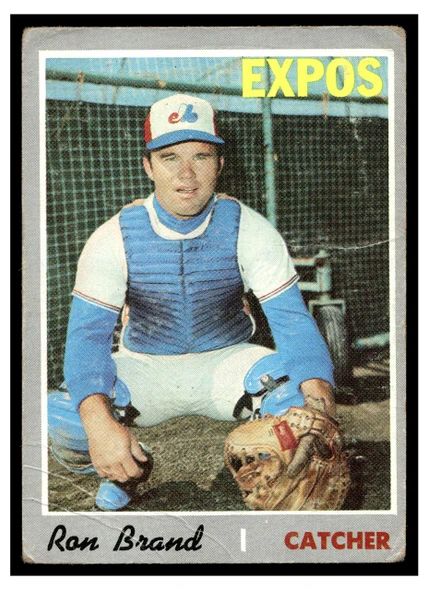1970 Topps Ron Brand #221 Low Grade - Creases front of card