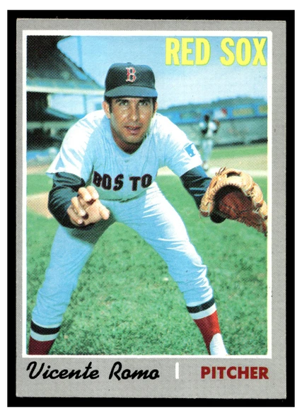 1970 Topps Vicente Romo #191 Low Grade — Example A front of card