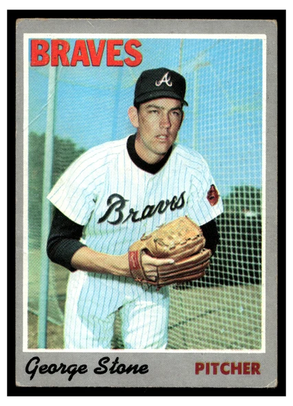 1970 Topps George Stone #122 Low Grade - Creases front of card