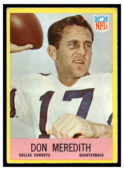 1967 Philadelphia Don Meredith #57 Low Grade - Creases front of card