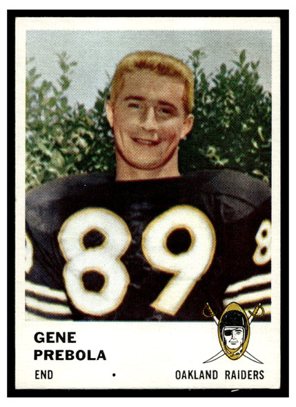 1961 Fleer Gene Prebola #194 Low Grade front of card