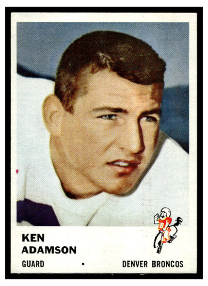 1961 Fleer Ken Adamson #151 Low Grade front of card