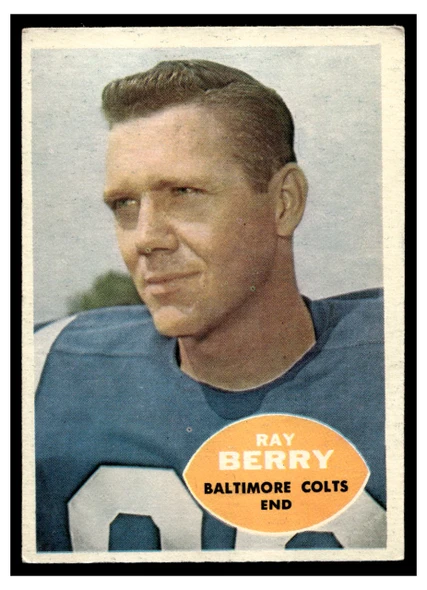 1960 Topps Raymond Berry #4 HOF Low Grade front of card