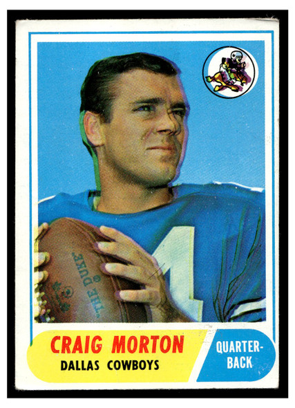 1968 Topps Craig Morton #155 Rookie Card Low Grade front of card