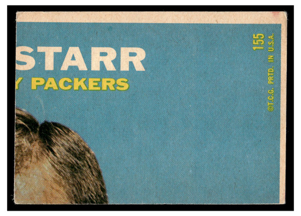 1968 Topps Craig Morton #155 Rookie Card Low Grade back of card