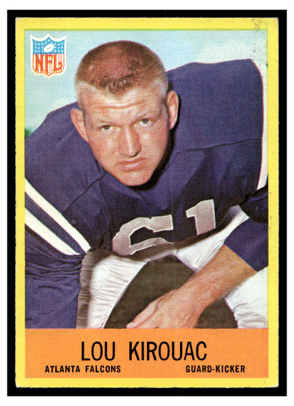 1967 Philadelphia Lou Kirouac #5 Rookie Card Low Grade front of card