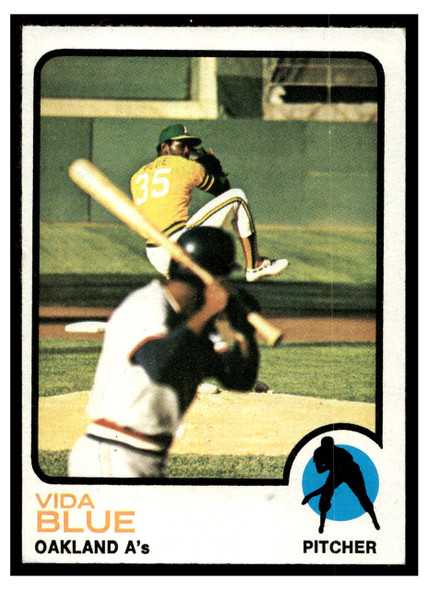 1973 Topps Vida Blue #430 VG front of card