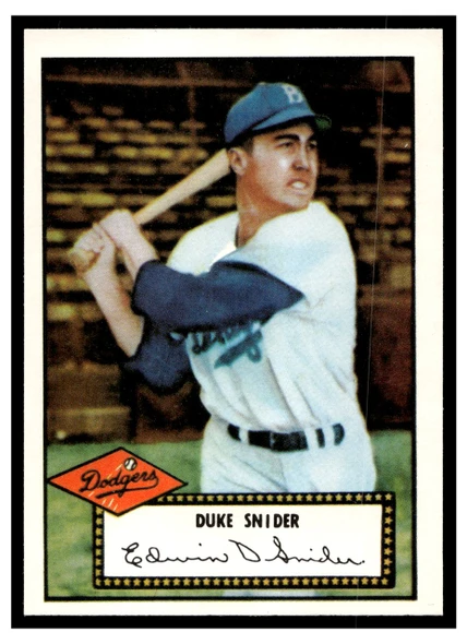 1983 Topps 1952 Reprint Series Duke Snider #37 HOF VG-EX front of card