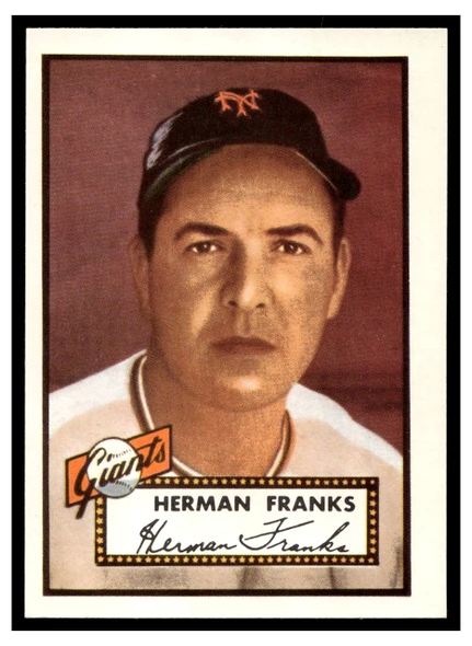 1983 Topps 1952 Reprint Series Herman Franks #385 VG-EX front of card