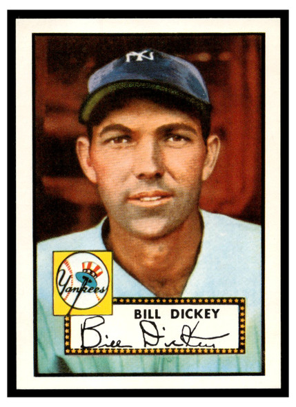 1983 Topps 1952 Reprint Series Bill Dickey #400 HOF Low Grade front of card