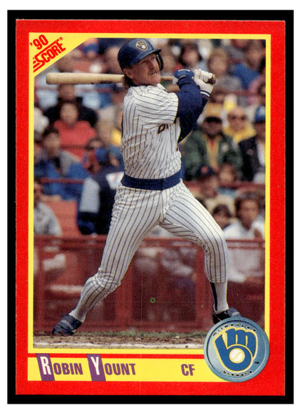1990 Score Robin Yount #320 HOF VG-EX front of card