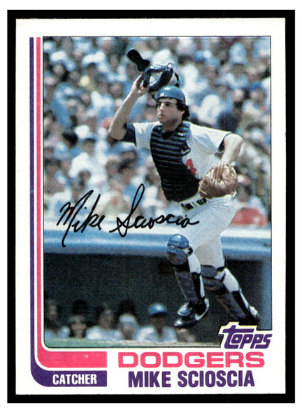 1982 Topps Mike Scioscia #642 Low Grade front of card