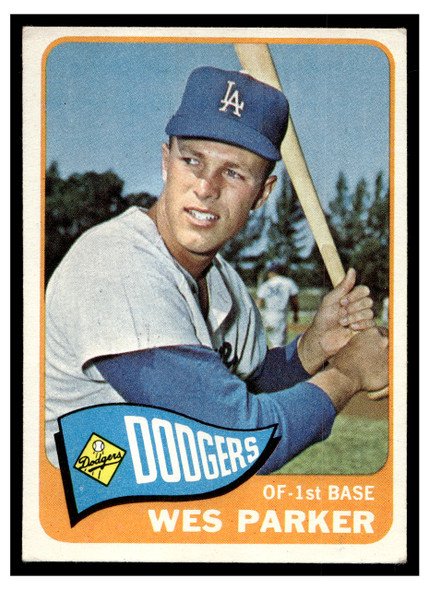 1965 Topps Wes Parker #344 VG front of card
