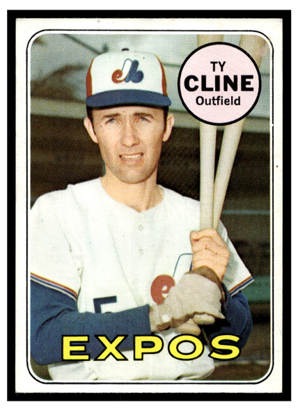 1969 Topps Ty Cline #442 Low Grade front of card