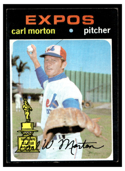 1971 Topps Carl Morton #515 Low Grade - Creases front of card