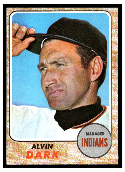 1968 Topps Alvin Dark #237 Low Grade front of card
