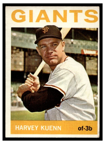 1964 Topps Harvey Kuenn #242 Low Grade front of card