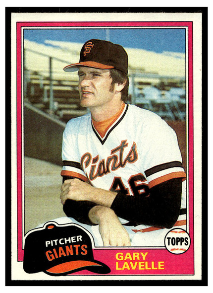 1981 Topps Gary Lavelle #588 Low Grade front of card