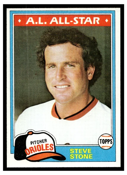 1981 Topps Steve Stone #520 All-Star Good front of card