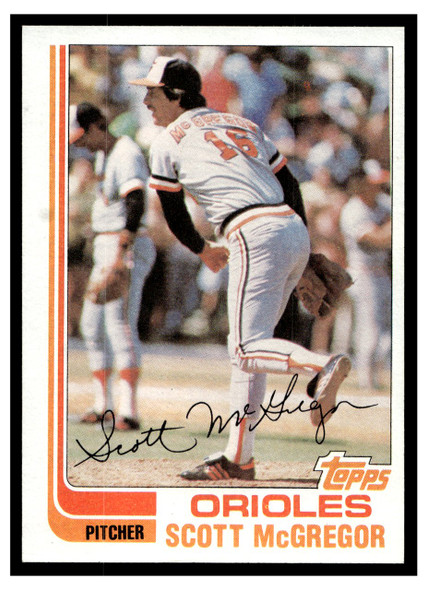 1982 Topps Scott McGregor #617 Good front of card