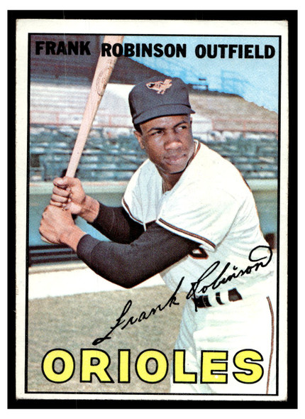 1967 Topps Frank Robinson #100 HOF Good front of card
