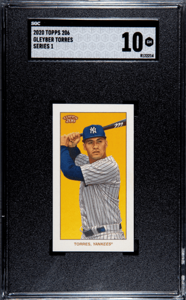 2020 Topps 206 Gleyber Torres Series 1 SGC 10 front of card